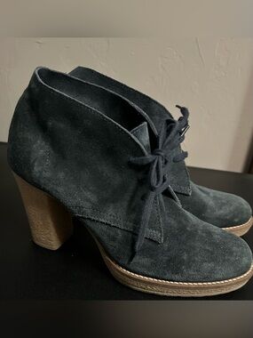 J.Crew MacAlister high-heel ankle boots Sz 9 Blue